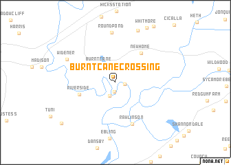 map of Burnt Cane Crossing