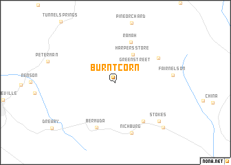map of Burnt Corn