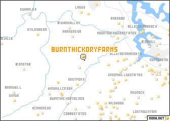 map of Burnt Hickory Farms