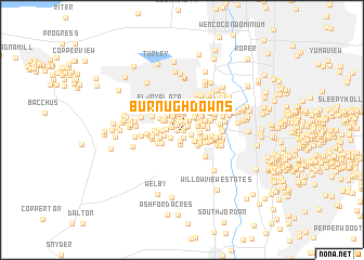 map of Burnugh Downs