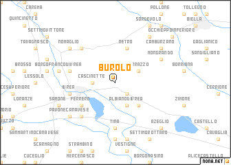 map of Burolo