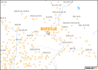 map of Buronje