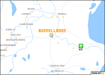 map of Burrell Boom