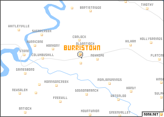 map of Burristown
