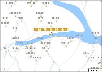 map of Burruo Sabon Gari