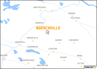 map of Burschville