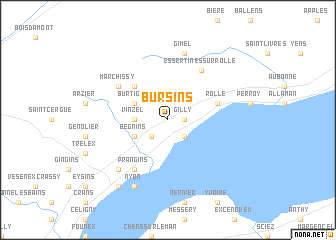 map of Bursins