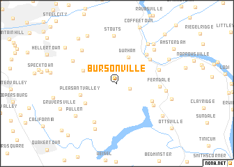 map of Bursonville