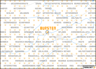 map of Bürsten