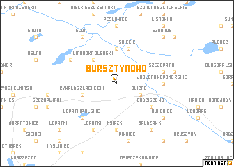 map of Bursztynowo