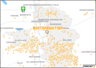 map of Burton Addition