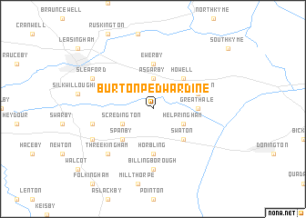 map of Burton Pedwardine
