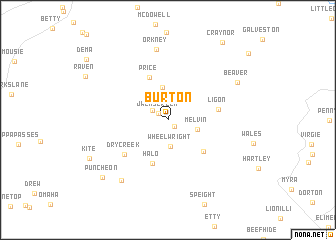 map of Burton