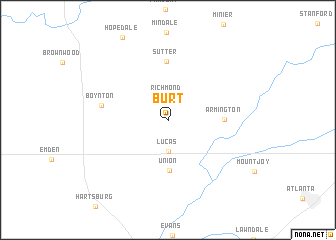 map of Burt