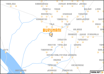 map of Burumani