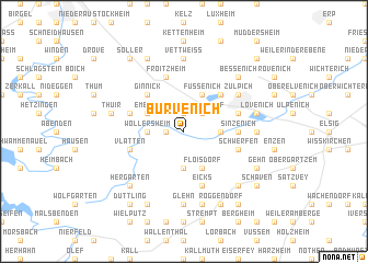 map of Bürvenich