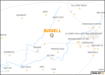 map of Burwell