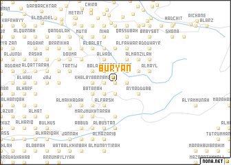 map of Būryān