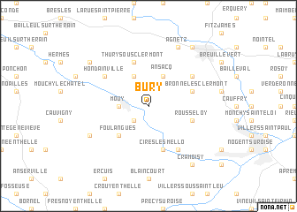 map of Bury