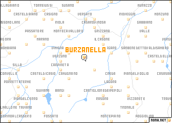 map of Burzanella