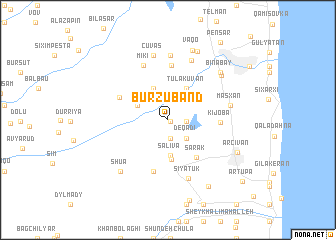 map of Burzubǝnd