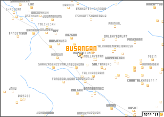map of Būsangān