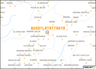 map of Buşaylat at Taḩtā