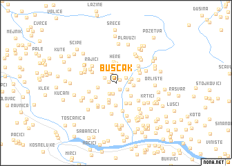 map of Bušćak