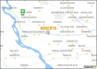 map of Buscate