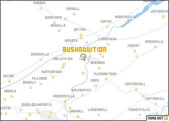 map of Bush Addition