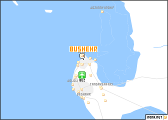 map of Būshehr