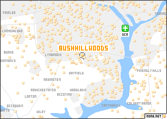 map of Bush Hill Woods