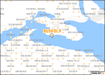 map of Busholm