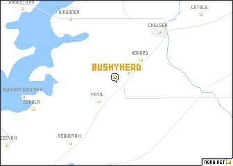 map of Bushyhead