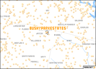 map of Bushy Park Estates