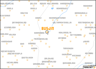 map of Būsjīn