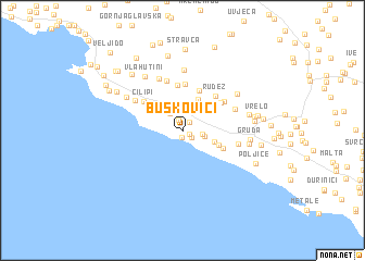 map of Buškovići