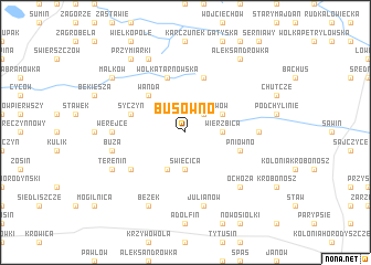 map of Busówno