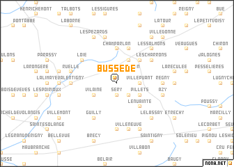 map of Bussède