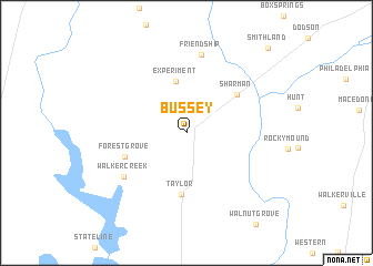 map of Bussey