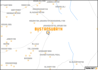 map of Bustān Şubayḩ