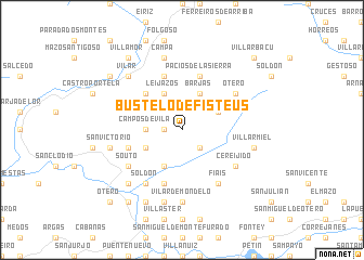 map of Bustelo de Fistéus