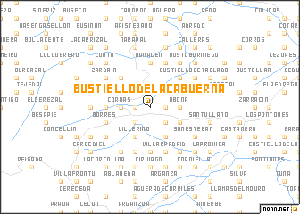 map of Bustiello de la Cabuerna
