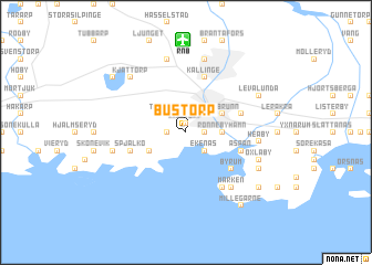 map of Bustorp