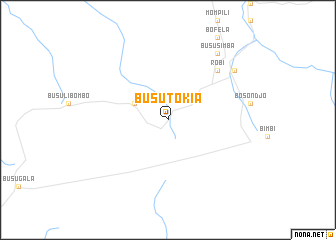 map of Busu-Tokia