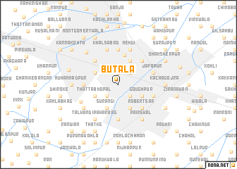 map of Butāla