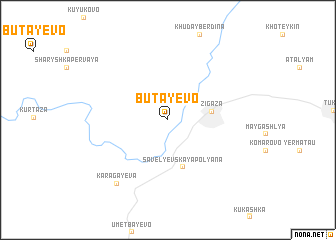 map of Butayevo