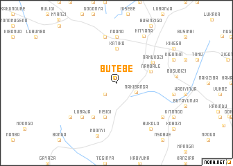 map of Butebe
