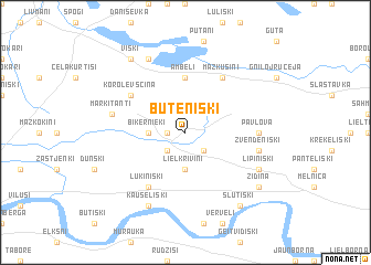 map of Buteniški