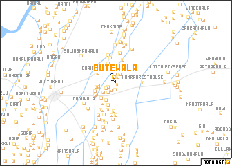 map of Butewāla